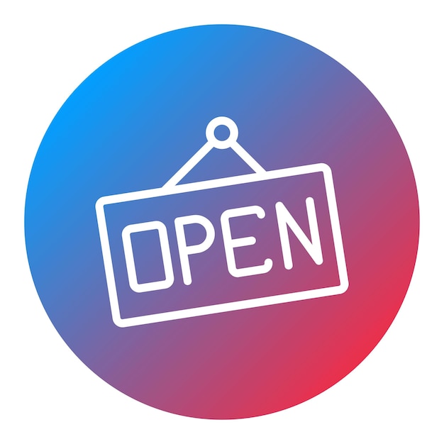 Open Sign icon vector image Can be used for Museum