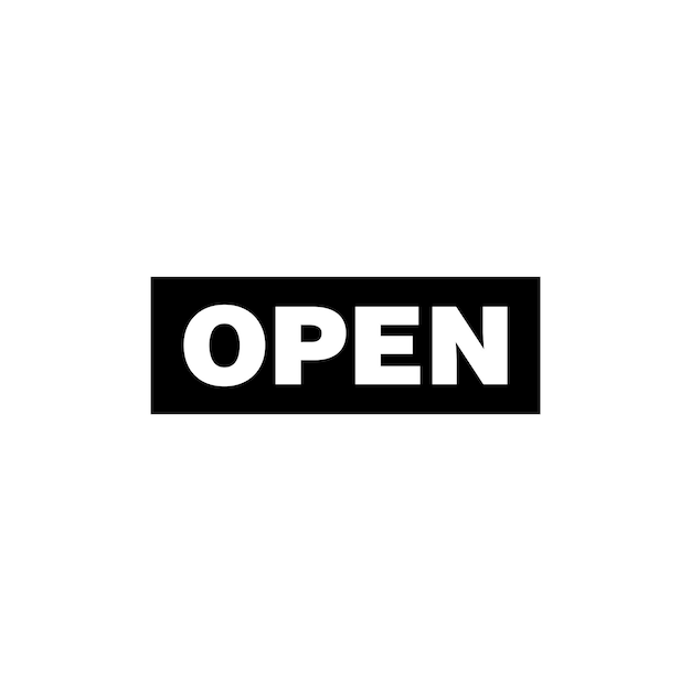 Open Sign for Store Icon Template