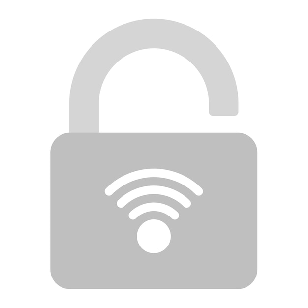 Open Smart Lock icoon vector afbeelding Kan worden gebruikt voor Biometrie