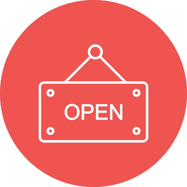 Open Tag icon vector image Can be used for Mall
