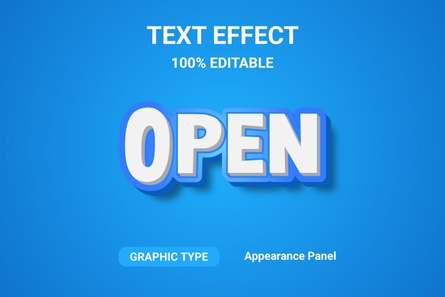 open text effect