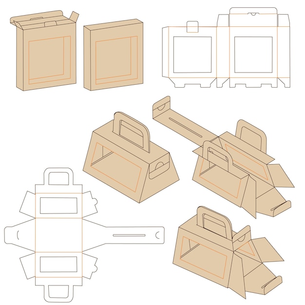 Open window packaging box