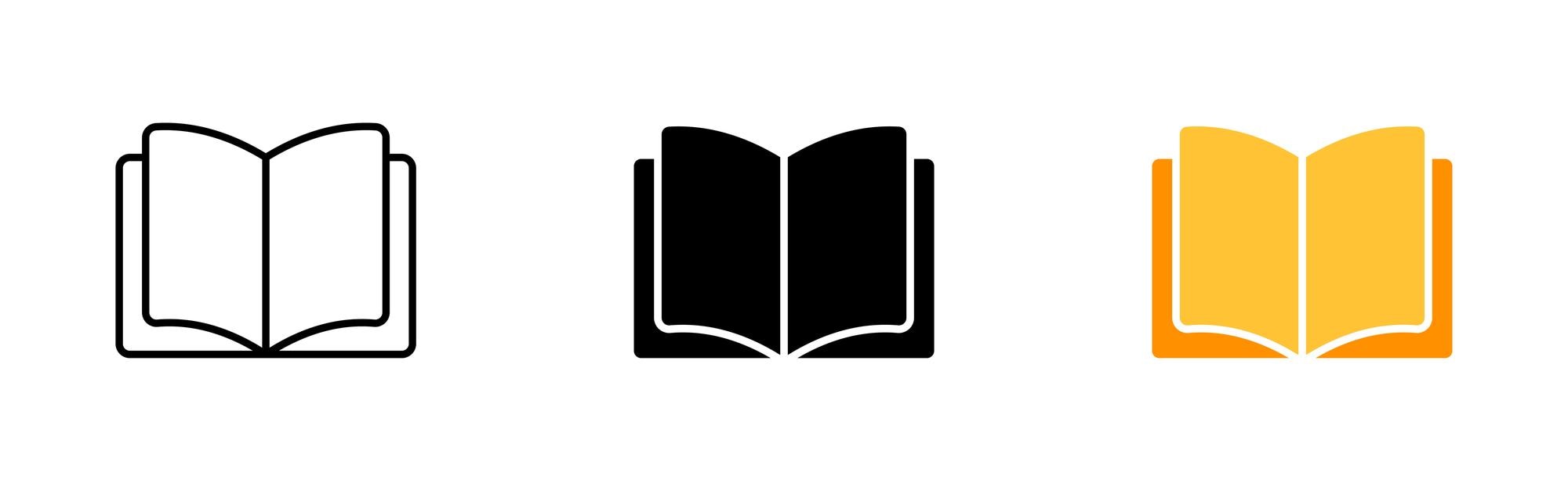 Book Icon - Line Style - Iconfu