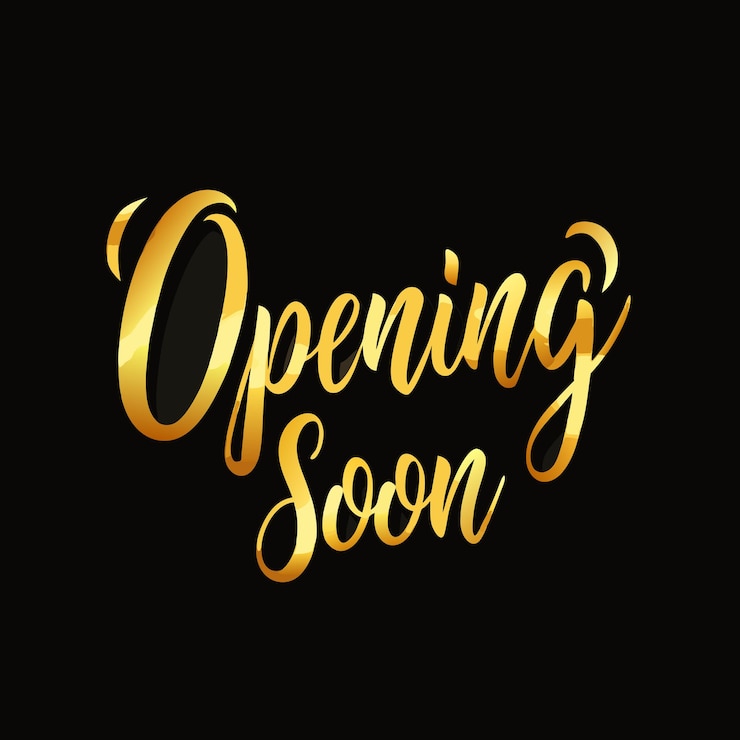 Vector opening soon typography style vector on a isolated white background 9