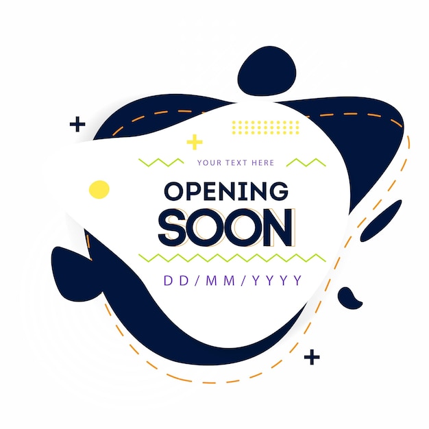 Opening soon vector