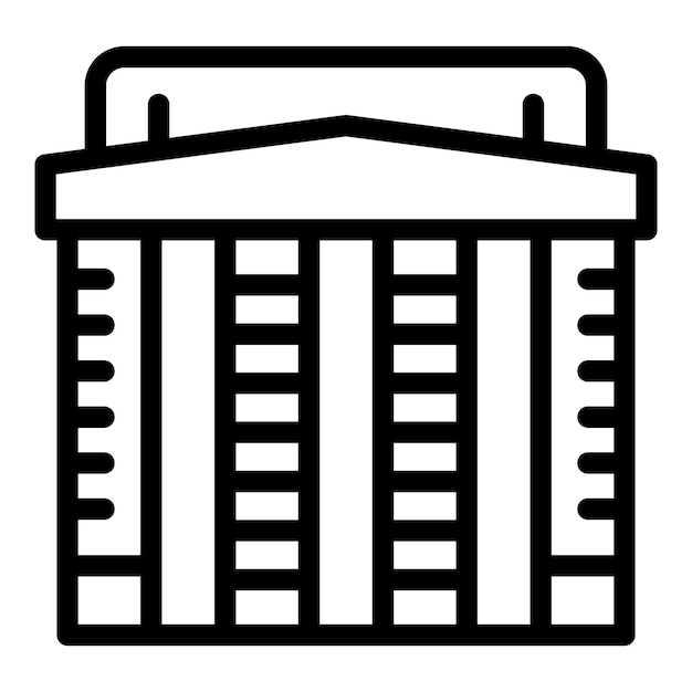 Vector opera house building icon outline vector viennese culture