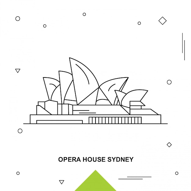 Vector opera house