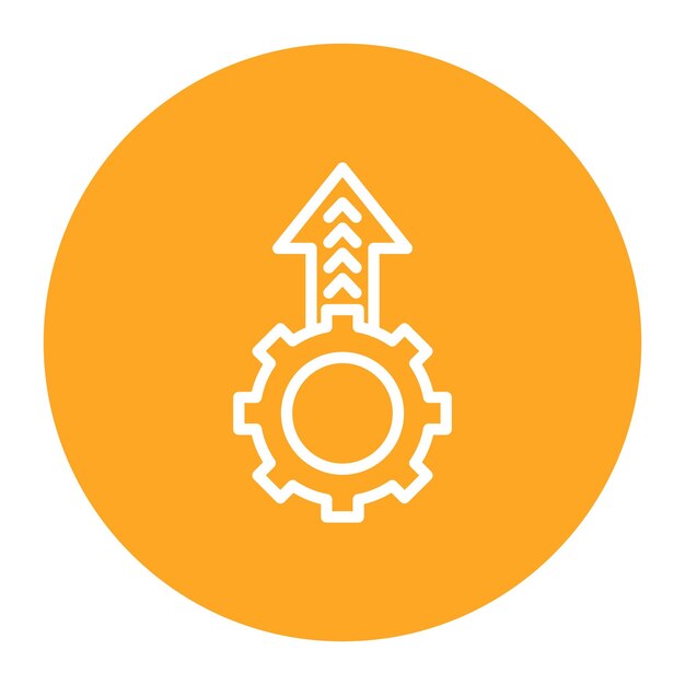 Operational excellence icon vector image Kan worden gebruikt voor Operations Management