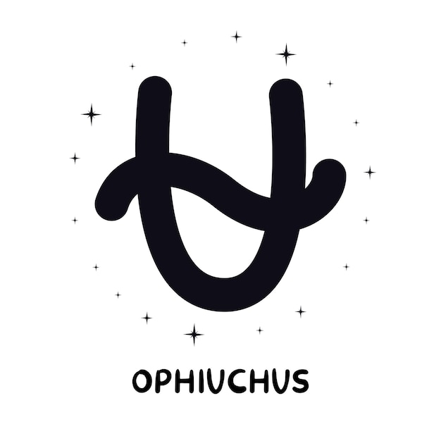 Vector ophiuchus new zodiac sign ophiuchus icon zodiac icon set 13 zodiac signs