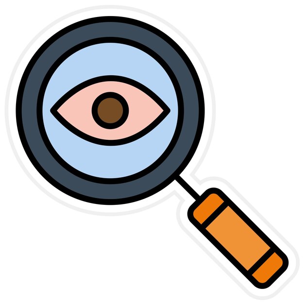 Vector ophthalmology icon vector image can be used for medicine i