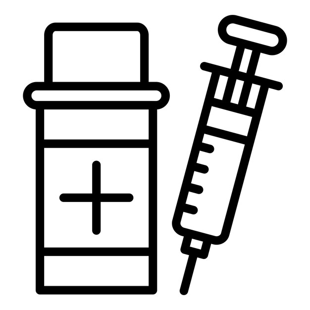 Vector opioids icon style