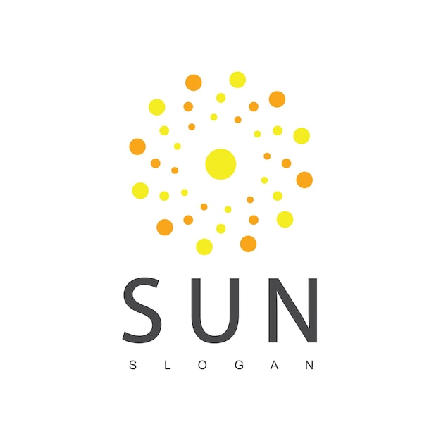 Opkomende zon Logo ontwerpsjabloon