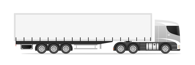 Vector oplegger vrachtwagen illustratie