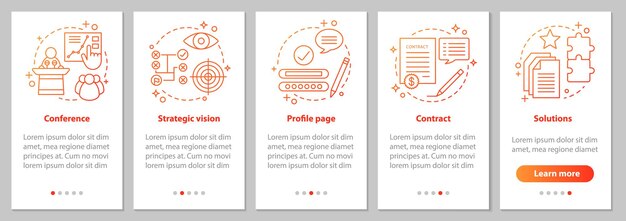 Oplossingen voor het zoeken naar het onboarding-paginascherm van de mobiele app met linea
