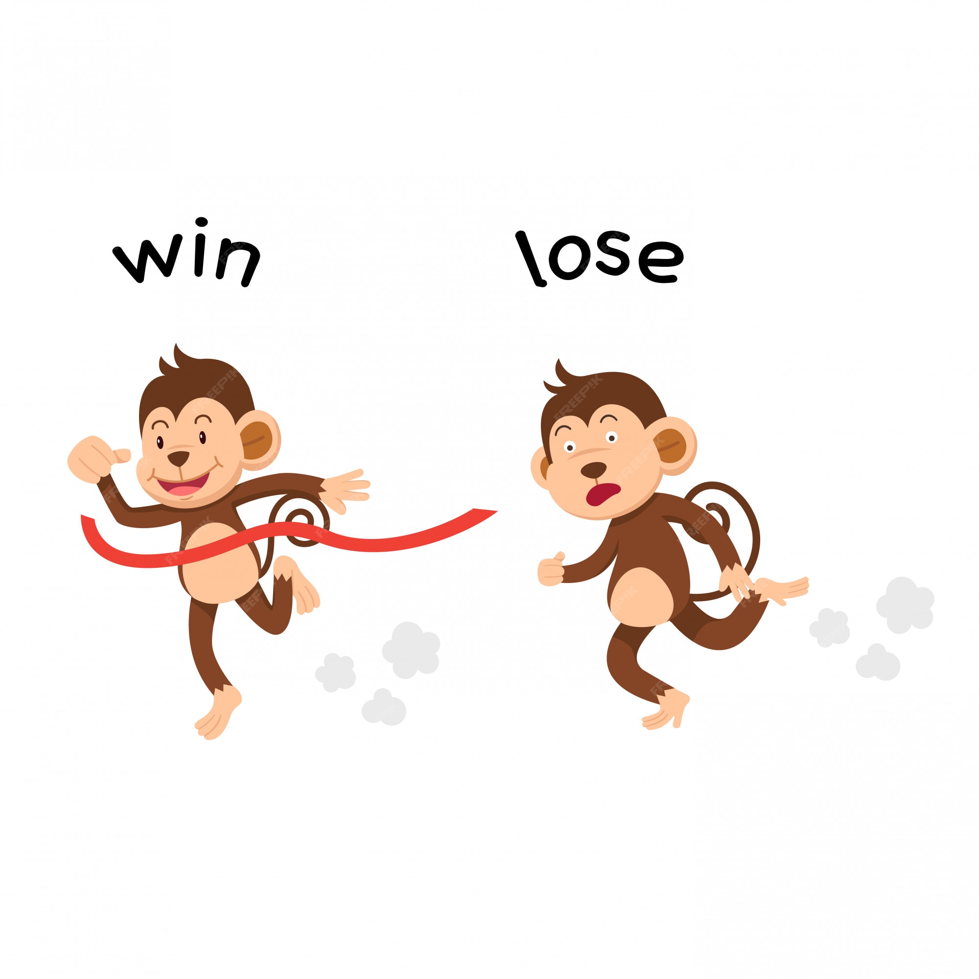Win lose game. Win lose. Win lose вектор. Win win win lose. Бег обезьянок.