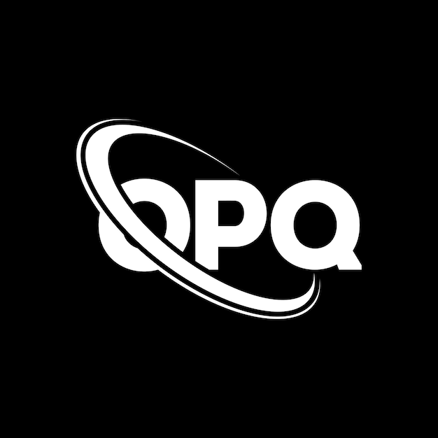 Vector opq logo opq letter opq letter logo design initials opq logo linked with circle and uppercase monogram logo opq typography for technology business and real estate brand