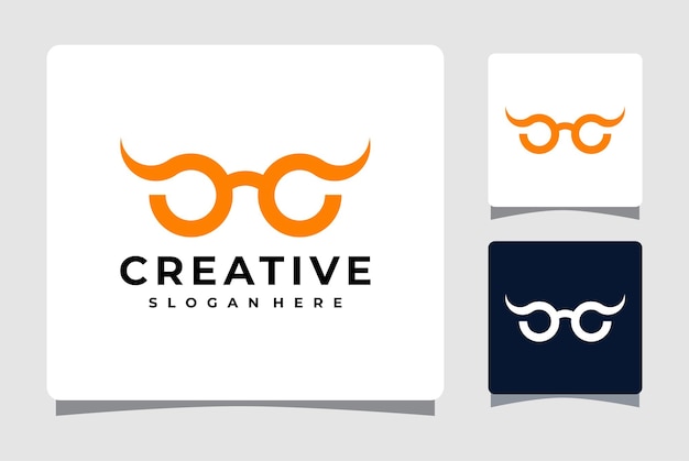 Ispirazione per il design del modello di logo per occhiali ottici