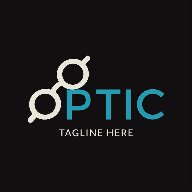 Optic logo ontwerp vectorillustratie