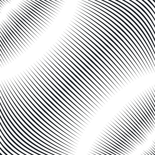 Оптический фон с монохромными геометрическими линиями. Муаровый узор, эффект транса.