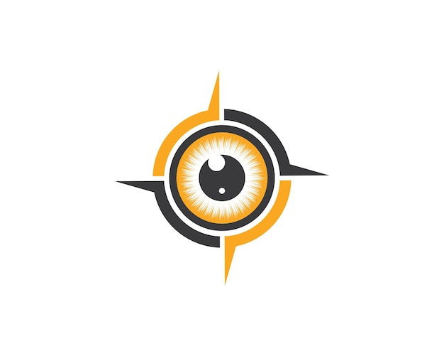 Optical eye icon Logo vector Template illustration design