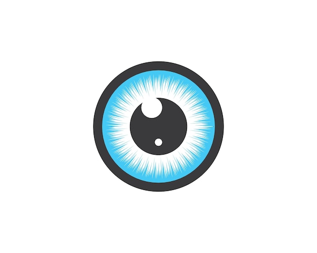 Optical eye icon Logo vector Template illustration