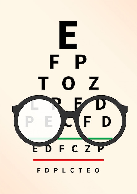 Vector optician concept.