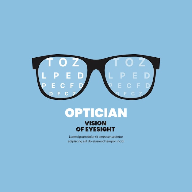 視力の眼鏡技師のビジョン