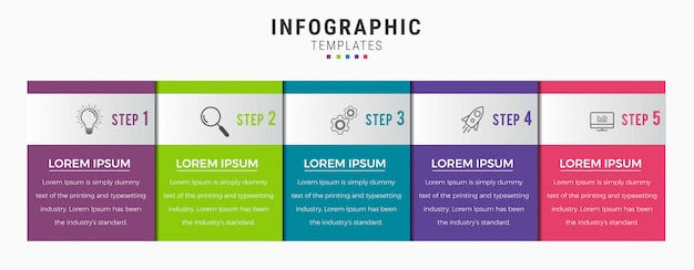 optie nummer 5 infographic ontwerp