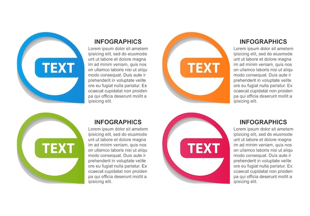 Opties infographics sjabloon.