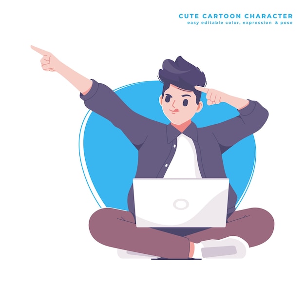 オプティミズム ボーイ キューティ カートゥーンキャラクター