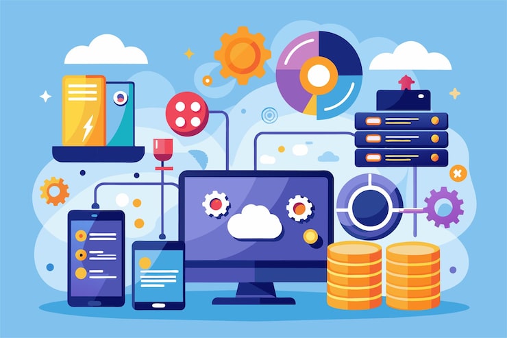 Vector 在現代科技環境中優化互聯網裝置的本地數據儲存解決方案 利用平面插圖優化互联網裝置和網頁應用程式的本地資料儲存