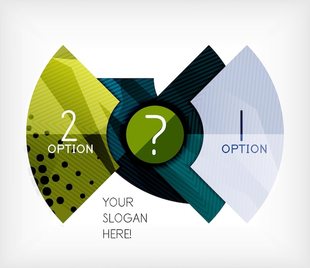 Option infographic presentation layout