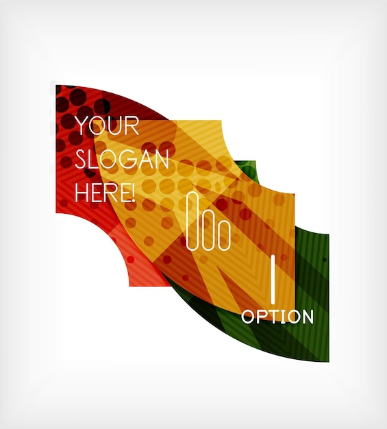 Option infographic presentation layout