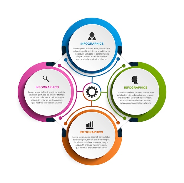 Options infographics template.