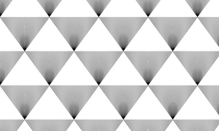 Vector optische illusie met driehoekig patroon