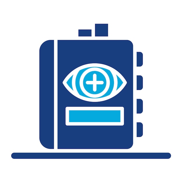 Optometric Guidelines Duotone Illustration