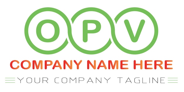 OPV Letter Logo Design