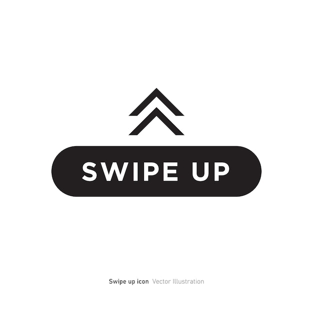 Opwaartse pijl opwaartse knoppen Tekst opwaarts Social media concept Vector illustratie