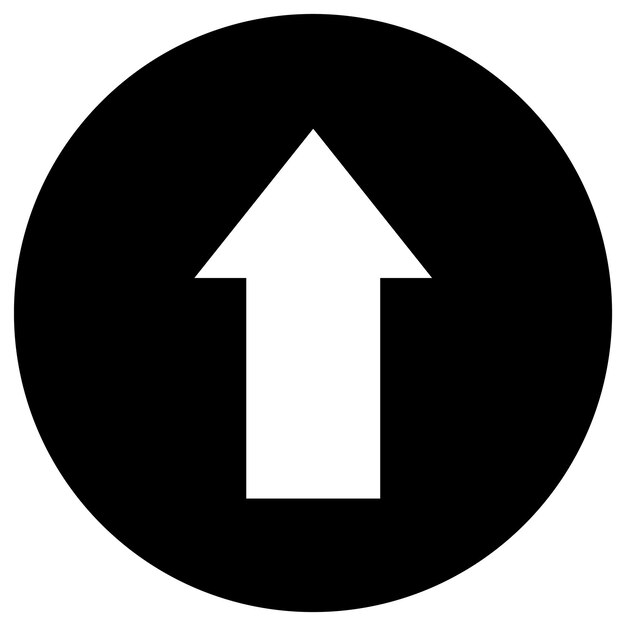 Opwaartse pijl Vector Icon Design Illustratie