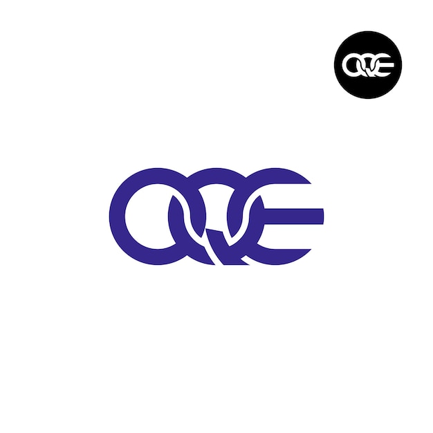 Vector oqe logo letter monogram design