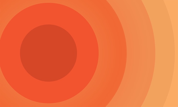 Orange abstract background, 3d circle tiles vector