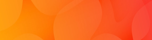 Orange abstract background with smooth wavy shapes Gradient minimal background with dynamic shapes