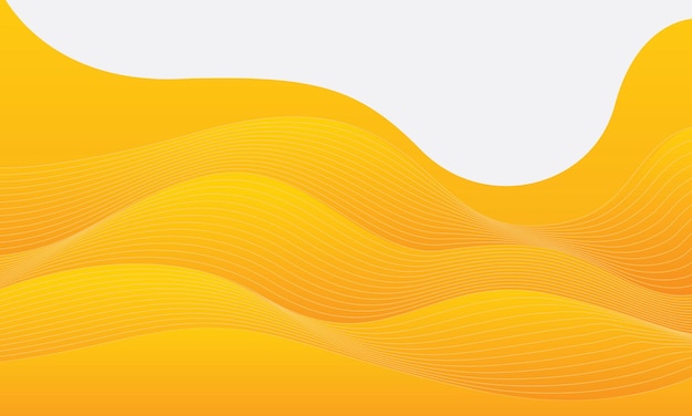 Orange abstract curve wave gradient background