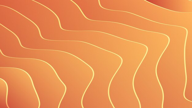 オレンジ色の抽象的な波モダンで豪華なテクスチャ背景