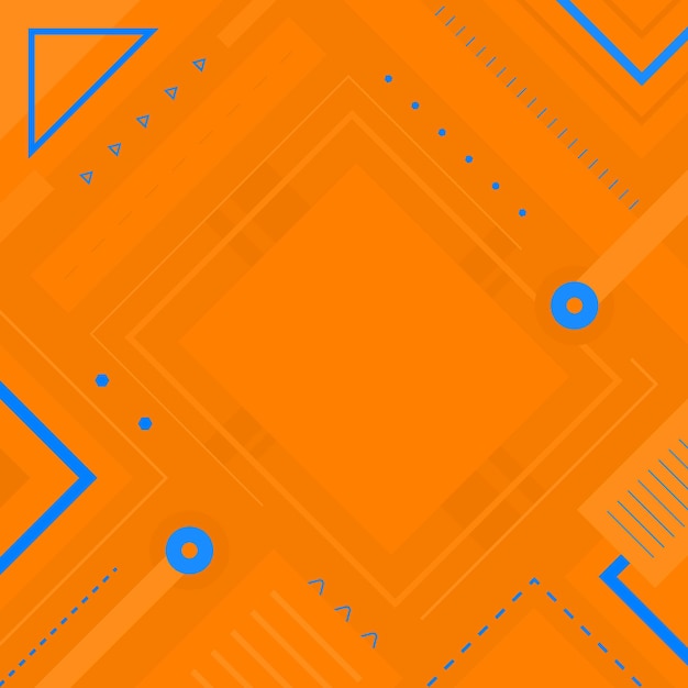 Вектор Оранжевый и синий фон с абстрактными формами