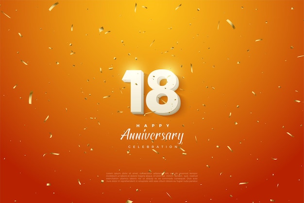 оранжевый фон к 18-летию с.