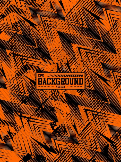 Orange background black arrows effect