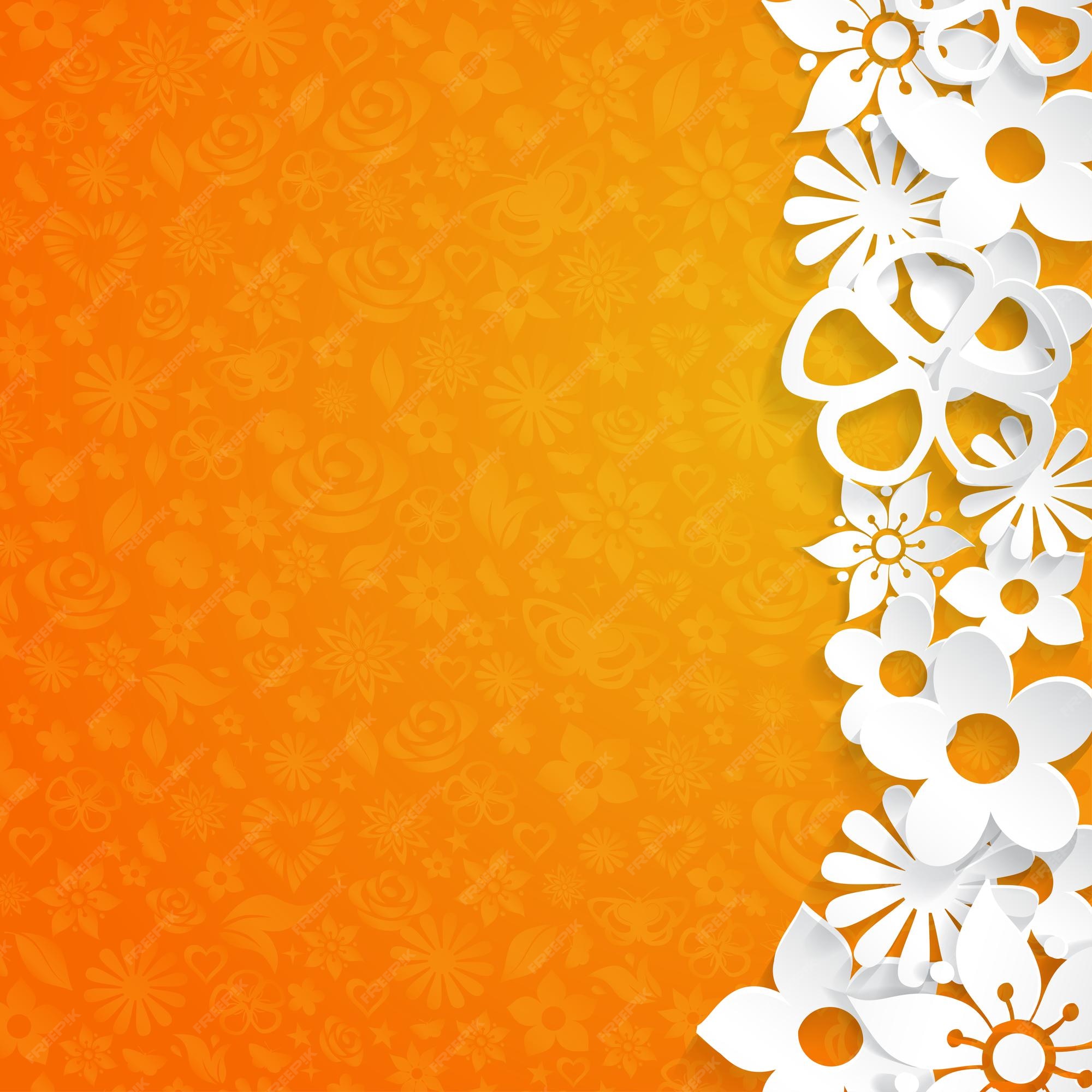 Hãy tận hưởng các Vector cao cấp cùng với hình ảnh nền cam và hoa được cắt ra từ giấy trắng đầy nhẹ nhàng và đẹp mắt. Điểm nhấn của hình ảnh này chắc chắn sẽ làm bạn say mê. Xem ảnh liên quan ngay để tận hưởng.
