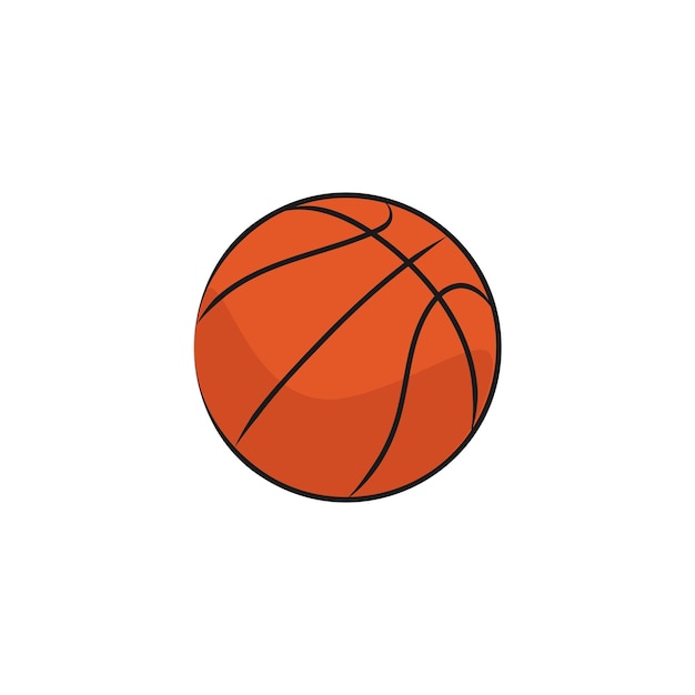 バスケットボールの試合用のオレンジ色のボール。スポーツ用品。ベクトル イラスト。