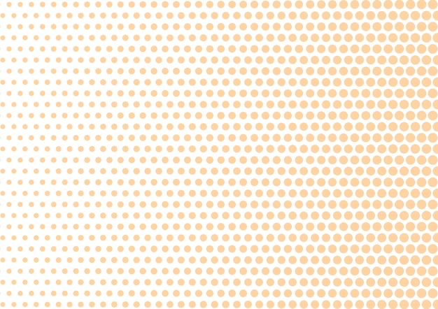 Orange ball halftone abstract background